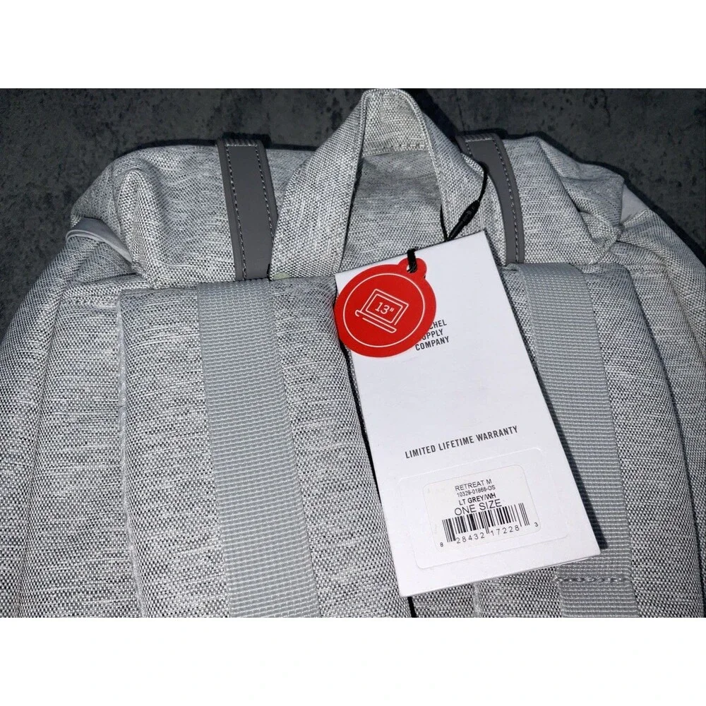 Herschel Retreat Backpack Light Grey 14 L
